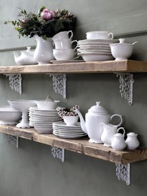 Porcelánový podnos na tortu s čipkou Provence lace - Ø 28*9cm