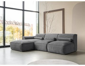 Sivá rohová pohovka (ľavý roh) Flex Felix – Miuform