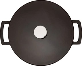 Elmich Smaltovaný liatinový hrniec Ember 28 cm hnedý