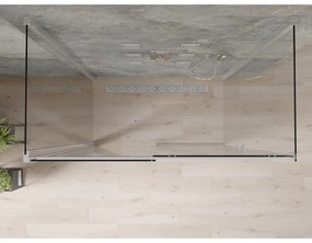 Mexen Omega, 3-stenný sprchovací kút s posuvnými dverami 140 (dvere) x 80 (stena) cm, 8mm číre sklo, chrómový profil, 825-140-080-01-00-3S