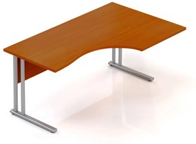 Ergonomický stôl Visio 160 x 100 cm, pravý, čerešňa