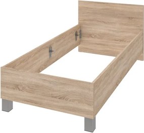 Posteľ Mega 160, 90x200 cm, dub sonoma