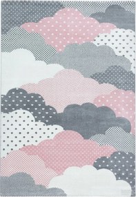 Ayyildiz, DOPREDAJ: 80x150 cm Dětský kusový koberec Bambi 820 pink, 80x150, ružová, detská izba