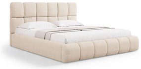 Micadoni Bellis moderná posteľ - Béžová, Bouclé, 200 cm