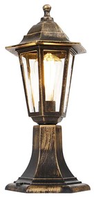 Vonkajšia lampa starožitné zlato 42 cm IP44 - New Haven