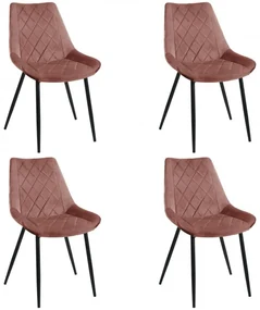 Set štyroch jedálenských stoličiek SJ.0488 ružové