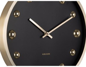 Karlsson 5971BK dizajnové nástenné hodiny čierna, pr. 35 cm