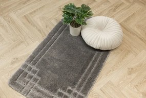 Kúpeľňový koberček Sego sivý, mozaika