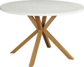 XXXLutz JEDÁLENSKÝ STÔL, biela, 120/120/76 cm MID.YOU - Stoly - 000055014001