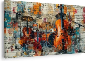 Obraz - Hudobné nástroje (90x60 cm)