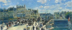 Obraz - Auguste Renoir, Pont Neuf, Paris, reprodukcia (120x50 cm)