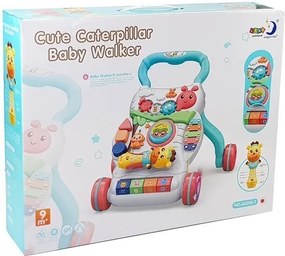 LEAN Toys Vzdelávacie detské chodítko s interaktívnym mikrofónom