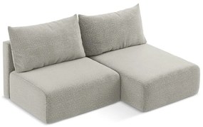 Svetlosivá rozkladacia/s úložným priestorom rohová pohovka (pravý roh) Kalena – Makamii