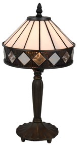 Stolná Tiffany lampa Black & White - Ø 20 * 36 cm