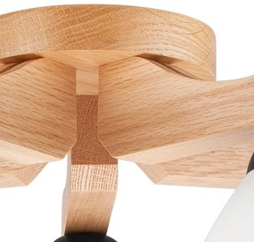 Prisadený luster ADRIANO 5xE27/60W/230V dub