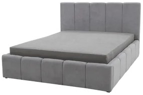 Čalúnená posteľ ASTORIA sivá 160x200 cm