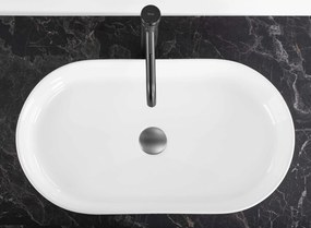 Rea Vanda, umývadlo na dosku 600x340x130mm, biela lesklá, REA-U6526