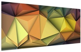 Obraz - Polygonálna 3D abstrakcia (120x50 cm)