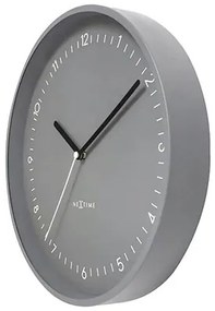 Nástenné hodiny NeXtime Berlin Ø30 cm sivé