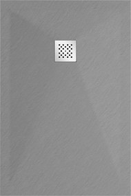 Mexen Stone+, obdĺžniková vanička z minerálneho kompozitu 90 x 70 cm, šedá-betónová, 44617090