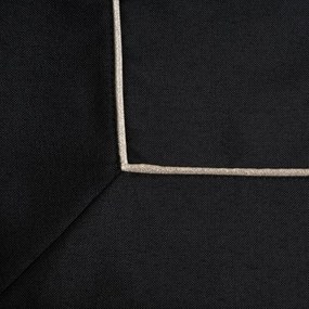 Dekorstudio Elegantný čierny behúň na stôl DORITA so striebornou lemovkou Rozmer behúňa (šírka x dĺžka): 40x200cm