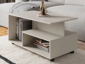 Konferenčný stolík na kolieskach Astor, béžová kašmír%