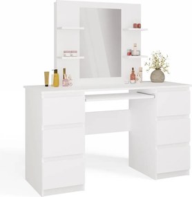 Toaletní stolek Marina Kuba 130 cm bílý