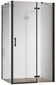 Sprchový kút Jazz 100x80 čistý black