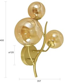 Brilagi - LED Nástenné svietidlo MISTEL 3xG9/3W/230V zlatá