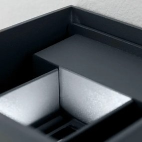 Orion AL 11-1192 - LED vonkajšie nástenné svietidlo CUBE 2xLED/3W/230V IP54 antr