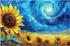 Obraz - Maľba slnečníc (90x60 cm)