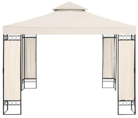 Záhradný stan - štvorcový (béžový) | UNI_PERGOLA_3X3BF