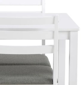 Sada jedálenského stola a 4 ks stoličiek EMILY biela