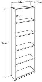 Regál Madobo 6 (biela) . Vlastná spoľahlivá doprava až k Vám domov. 1092855