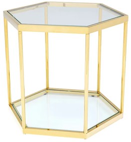 Comb Gold konferenčný stolík zlatý 55 cm