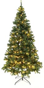 Vianočný stromček so svetielkami, zelená, 220 cm, LED450, CHRISTMAS TYP 5