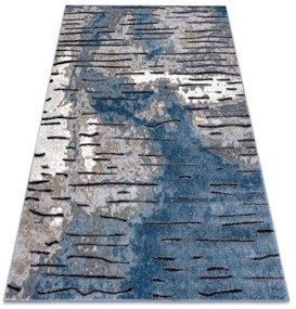 Moderný koberec COZY 8876 Rio - Štrukturálny,  dve vrstvy rúna, modrá