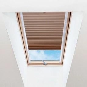 FOA Plisé roleta na strešné okná, Priesvitná, Škoricová, P 006 , 20 x 80 cm