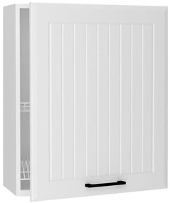 Skrinka do kuchyne Irma W60su Alu Biely hrášok Mat