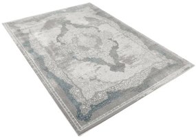 Koberec Allora Plus B827B ornament, sivý
