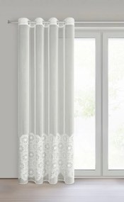 ZÁCLONA NA KRÚŽKOCH LIZA 140X250 CM PRIRODNÁ