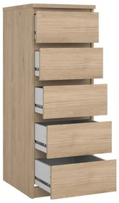 Komoda v dekore duba v prírodnej farbe 40x111x50 cm Naia – Tvilum