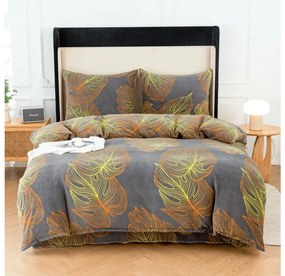 Obliečky mikroplyš TESICA sivá Rozmer obliečky: 70 x 80 cm | 140 x 200 cm