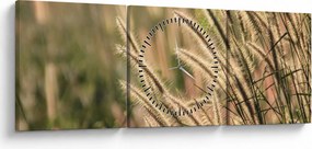Obraz - Obilie (s hodinami) (90x30 cm)