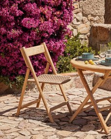 Záhradná skladacia stolička dara hnedá MUZZA