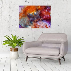 Obraz - Abstraktné atramentové umenie (70x50 cm)