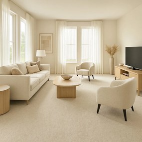 Avanti, Metrážny koberec Dublin 202 biely, na mieru, šíře 4m,5m, biela, ab (mriežka), detská izba