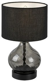 Rabalux 74034 dekoratívna stolná lampa Pirelo, E14, 1x max. 25W, čierna