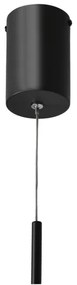 LED luster na lanku PUMA LED/10W/230V priemer 14 cm čierny