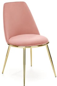 JEDÁLENSKÁ STOLIČKA KALEY RUŽOVÁ BLUVEL 52 + ZLATÁ